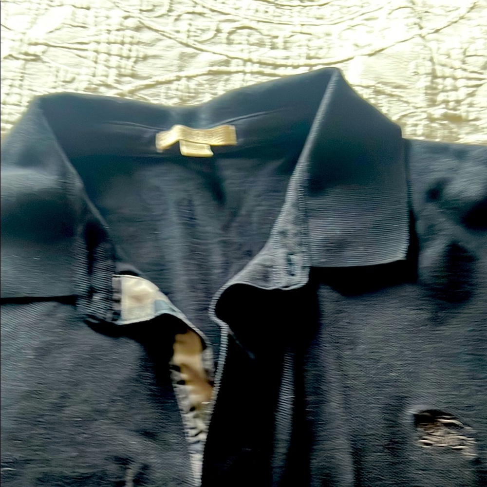 Men's Black Polo Jacket